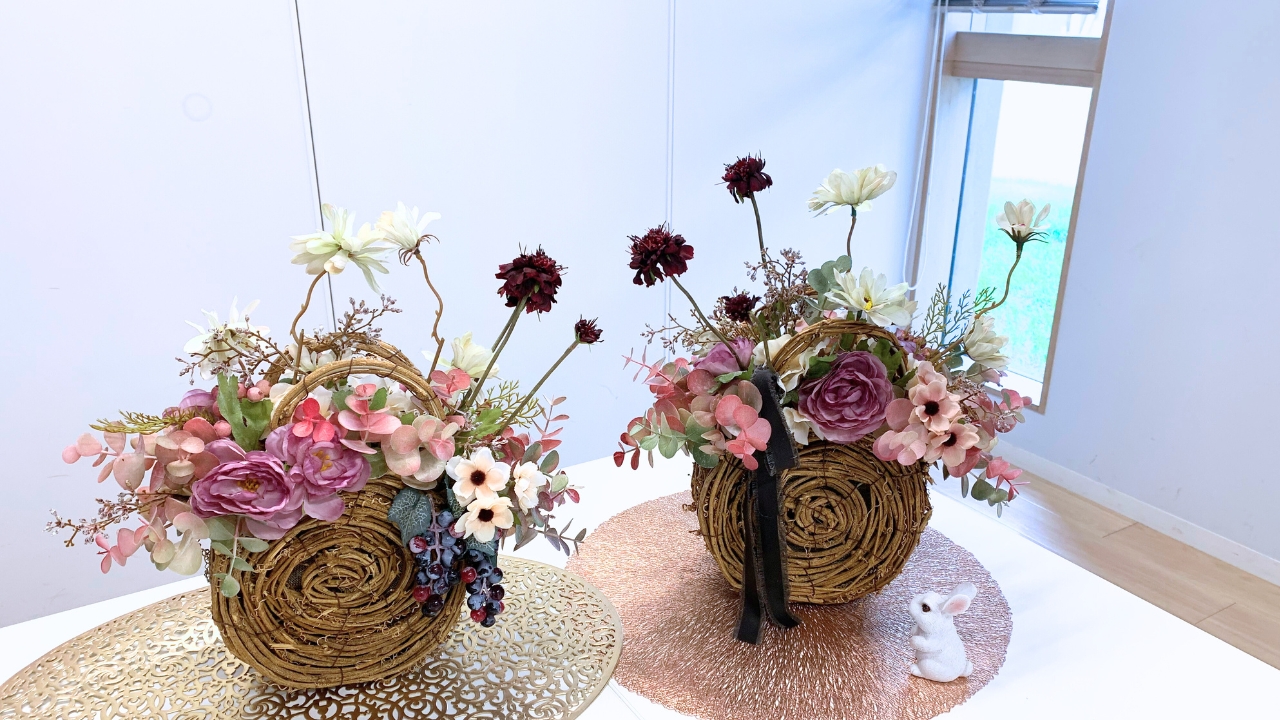 新潟県,上越市,フラワーアレンジメント教室,造花,アーティフィシャルフラワー,アーティフィシャルフラワー教室,ペンタスモア
