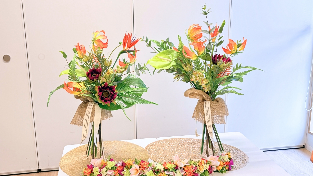 新潟県,上越市,フラワーアレンジメント教室,造花,アーティフィシャルフラワー,アーティフィシャルフラワー教室,ペンタスモア